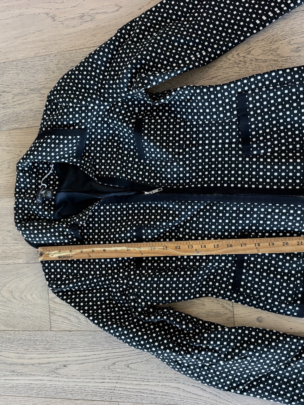 Louden Polka Dot Jacket Black & White Size 8 NWT - Picture 2 of 6
